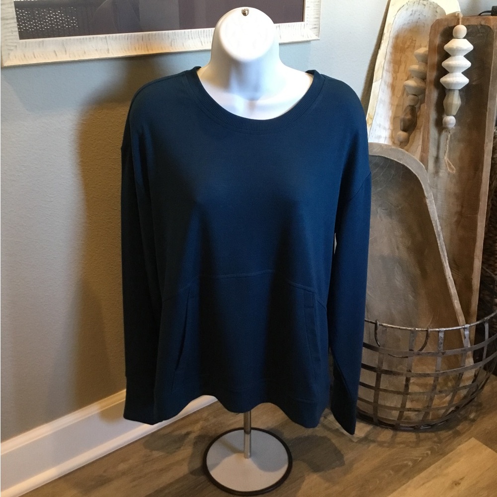 RBX Teal Long Sleeve Pullover w/ thumb holes Wm Sz M